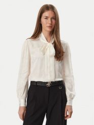 Tommy Hilfiger Bluzka WW0WW52238 Kremowy Regular Fit. Białe bluzki damskie Tommy Hilfiger, bez wzorów, z wiskozy, bez kołnierzyka, bez ramiączek. Za 649.99 zł.
