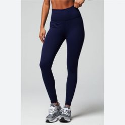 Damskie legginsy z wysokim stanem Fabletics Define. Niebieskie legginsy damskie FABLETICS, bez wzorów. Za 299.70 zł.