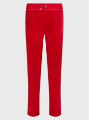 Juicy Couture Spodnie dresowe Del Ray JCAP180 Czerwony Regular Fit. Czerwone spodnie dresowe damskie Juicy Couture, bez wzorów, z dresówki. Za 439.99 zł.