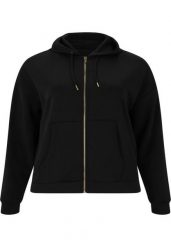 Damska bluza z kapturem zapinana na zamek Q Sportswear Tiamo. Czarne bluzy damskie ENDURANCE Q, bez wzorów, z materiału, klasyczne, bez ramiączek, z kapturem. Za 382.40 zł.