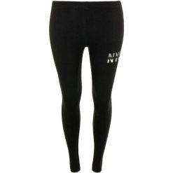 Damskie legginsy z wysokim stanem, czarne, slim, nadruk. Czarne legginsy damskie ELEVN, bez wzorów, z bawełny. Za 163.99 zł.