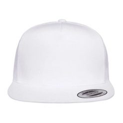 Klasyczna Czapka Z Daszkiem. Białe czapki damskie FLEXFIT, bez wzorów, z bawełny, klasyczne. Za 49.99 zł.