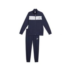 Męski dres poliestrowy PUMA Navy Blue. Białe komplety dresowe męskie Puma, m, bez wzorów, z dresówki. Za 249.07 zł.