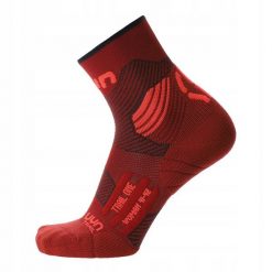 Skarpety do biegania damskie Uyn Run Trail One Socks. Czerwone skarpetki damskie UYN, bez wzorów. Za 109.99 zł.