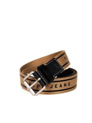 Pepe Jeans Pasek "Berni" | PM020990 | Berni Belt | Mężczyzna | Czarny. Czarne paski męskie Pepe Jeans, z jeansu. W wyprzedaży za 139.00 zł.
