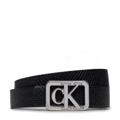 Pasek Damski Calvin Klein Jeans. Czarne paski damskie Calvin Klein Jeans, bez wzorów, z jeansu. Za 169.99 zł.