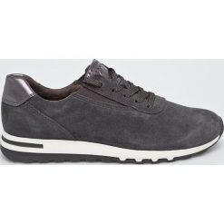 Marco Tozzi - Buty. Szare obuwie sportowe damskie Marco Tozzi, bez wzorów, z gumy, bez zapięcia, Adidas Advantage, climacool (adidas). W wyprzedaży za 129.90 zł.