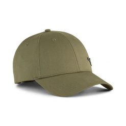 Czapka z daszkiem ESS Metal PUMA Cat PUMA Olive Green. Zielone czapki damskie Puma, bez wzorów, klasyczne. Za 98.47 zł.