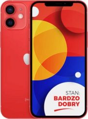 Smartfon Apple Apple iPhone 12 mini Red 64GB Smartfon - Stan Bardzo Dobry. Czerwone smartfony Apple. Za 2,099.00 zł.