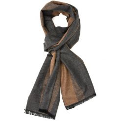 Brązowy Szalik Męski Ciepły Miękki Szal Gładki Elegancki Mes-Jed. Brązowe szaliki męskie bez wzorów, z materiału. Za 29.99 zł.