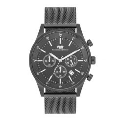 Rhodenwald & Söhne Chronograf Goodwill Szary Stal nierdzewna Szary Zegarki męskie 1 ct Męskie. Szare, analogowe zegarki męskie Rhodenwald & Söhne, z aplikacjami, z koronki, z mosiądzu. Za 719.99 zł.