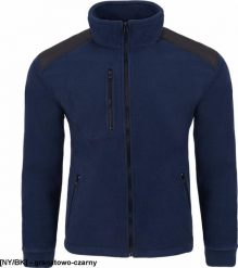 JHK FLRA 340 - bluza polarowa unisex, gruba posiada bardzo dobre właściwości cieplne - granatowo-czarny XS. Czarne bluzy sportowe męskie JHK, m, bez wzorów, z polaru, bez kaptura. Za 76.26 zł.