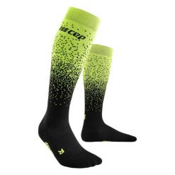 Skarpety kompresyjne damskie sportowe zimowe z wełną merino wysokie Snowfall CEP. Czarne skarpetki damskie CEP, bez wzorów, z wełny. Za 199.00 zł.