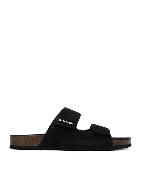 G-Star Raw Klapki EO-MILO-01 MI34 Czarny. Czarne klapki męskie G-Star Raw, bez wzorów, ze skóry, bez zapięcia. Za 156.99 zł.