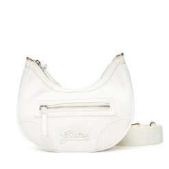 Torebka Guess. Białe listonoszki damskie Guess, z aplikacjami, bez dodatków. Za 219.99 zł.