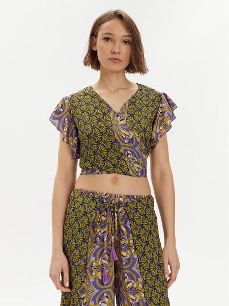 Iconique Bluzka Ramona IC24-099 Kolorowy Slim Fit. Bluzki damskie Iconique, s, bez wzorów, z syntetyku, bez kołnierzyka, bez ramiączek. Za 139.99 zł.