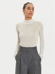 IVY OAK Sweter Kacy Rose IO113151 Écru Slim Fit. Czerwone swetry nierozpinane damskie IVY & OAK, xs, bez wzorów, z wełny, bez kołnierzyka, bez ramiączek. W wyprzedaży za 439.99 zł.