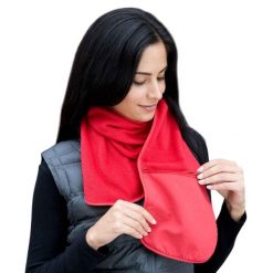 Szalik Z Zamkiem Błyskawicznym Polartherm. Czerwone szaliki damskie RESULT WINTER ESSENTIALS, bez wzorów, z materiału. Za 50.99 zł.