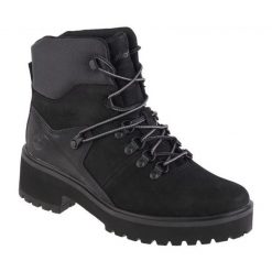 Buty Timberland Carnaby Cool Hiker W 0A5VW8 czarne. Czarne botki damskie na zimę, bez wzorów, z materiału, za kostkę, bez obcasa, bez zapięcia. Za 890.23 zł.