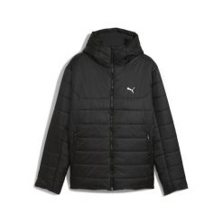 Męska kurtka wyściełana Essentials z kapturem PUMA Black. Czarne kurtki męskie Puma, m, bez wzorów, z puchu, eleganckie, z kapturem. Za 399.00 zł.
