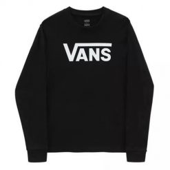 Bluza Vans Flying V Classic Long Sleeve T-shirt, Czarny. Czarne bluzy damskie Vans, xl, bez wzorów, sportowe, bez kołnierzyka, bez ramiączek. Za 264.00 zł.