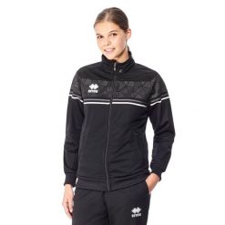 Kurtka damska Errea diana. Czarne kurtki sportowe damskie ERREA, l, bez wzorów, z bawełny, bez ramiączek, bez kaptura, na fitness i siłownię. Za 119.50 zł.