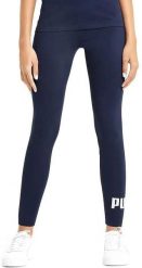 Legginsy treningowe damskie PUMA Ess Logo. Fioletowe legginsy damskie Puma, bez wzorów, z dzianiny. Za 123.11 zł.