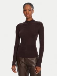 TWINSET Sweter 252TT3111 Brązowy Slim Fit. Brązowe swetry nierozpinane damskie Twinset, xxl, bez wzorów, z wełny, bez kołnierzyka, bez ramiączek. Za 649.99 zł.