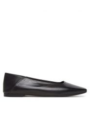 Calvin Klein Baleriny Flat Ballerina - Lth HW0HW02463 Czarny. Czarne balerinki damskie Calvin Klein, bez wzorów, ze skóry, bez obcasa, bez zapięcia. Za 279.99 zł.