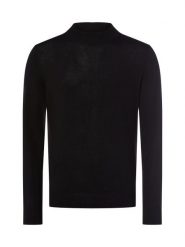 Selected sweter z cienkiej dzianiny z wełny merynosów - SLHTray Mężczyźni Wełna merino czarny, XL. Czarne swetry męskie Selected, m, bez wzorów, z dzianiny, bez kołnierzyka, bez ramiączek. Za 349.95 zł.