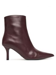 Patrizia Pepe Botki 8Y0130 L166 Fioletowy. Fioletowe botki damskie Patrizia Pepe, bez wzorów, ze skóry, bez obcasa, na szpilce, bez zapięcia. Za 1,579.00 zł.