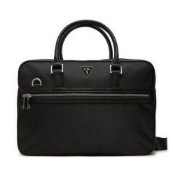 Torba na laptopa Guess. Czarne torby na laptopa damskie Guess, z aplikacjami. Za 479.99 zł.