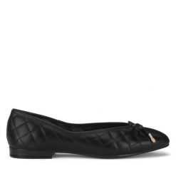 Baleriny Lasocki. Czarne balerinki damskie Lasocki, bez wzorów, bez obcasa, bez zapięcia. Za 159.99 zł.