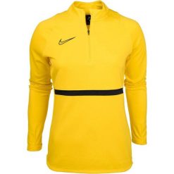 Bluza sportowa damska Nike Dri-FIT Academy. Żółte bluzy damskie Nike, bez wzorów, sportowe, bez ramiączek, bez kaptura. Za 118.64 zł.