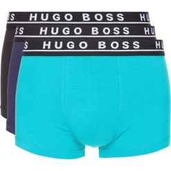 BOSS 3-pack Bokserki Czarny Niebieski. Czarne bokserki męskie Boss, bez wzorów, z bawełny. Za 187.95 zł.