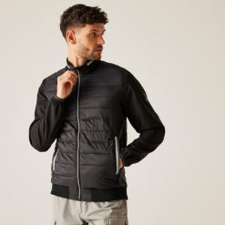 Kurtka turystyczna hybrydowa męska Brennon. Fioletowe kurtki męskie Regatta, m, bez wzorów, z poliamidu, sportowe, bez kaptura. Za 149.99 zł.