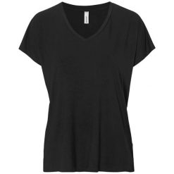Soyaconcept Bluzka Marica czarny female czarny S (38). Czarne bluzki damskie Soyaconcept, m, bez wzorów, z lyocellu, bez kołnierzyka, bez ramiączek. Za 119.00 zł.