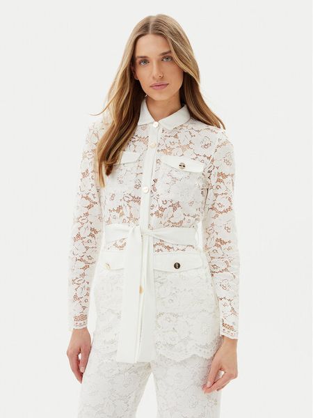 Artigli Koszula ACGI000737 Biały Regular Fit. Białe koszule damskie Artigli, bez wzorów, z syntetyku, bez kołnierzyka, bez ramiączek. Za 209.99 zł.