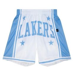 Szorty Los Angeles Lakers NBA Blown Out Fashion. Białe szorty damskie Mitchell & Ness, bez wzorów, sportowe. Za 335.50 zł.