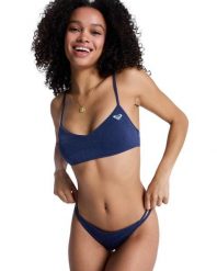 Bikini dwuczęściowe damskie ROXY SHINE. Niebieskie stroje kąpielowe damskie Roxy, l, bez wzorów, z elastanu. Za 299.99 zł.