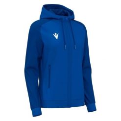 Damska bluza z kapturem full zip Macron Atlas. Czarne bluzy damskie Macron, l, bez wzorów, z dzianiny, sportowe, bez ramiączek, z kapturem. Za 229.65 zł.