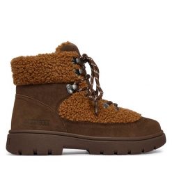 Trapery Moon Boot. Brązowe trapery damskie Moon Boot, bez zapięcia. Za 1,269.00 zł.