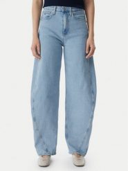 Tommy Jeans Jeansy Ella DW0DW23102 Niebieski Barrel Fit. Niebieskie jeansy damskie Tommy Jeans, bez wzorów, z bawełny. Za 409.99 zł.