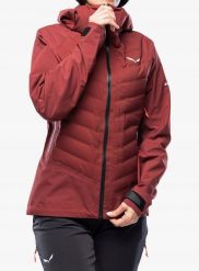Kurtka hybrydowa damska Salewa Sella PTX 3L Hybrid Jacket - syrah. Kurtki sportowe damskie Salewa, l, bez wzorów, bez ramiączek, bez kaptura. Za 1,938.46 zł.