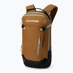 Plecak snowboardowy Dakine Heli Pack 12 l. Brązowe plecaki damskie Dakine, bez wzorów. Za 409.99 zł.