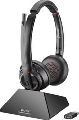 POLY Zestaw słuchawkowy Savi 8220 UC z certyfikatem Microsoft Teams DECT 1880–1900 MHz USB-A. Słuchawki bezprzewodowe Hewlett-Packard. Za 727.99 zł.
