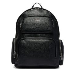 Plecak Guess. Czarne plecaki męskie Guess, z aplikacjami. Za 679.99 zł.