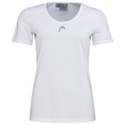 T-Shirt damski CLUB 22 Tech. Białe t-shirty damskie Head, xs, bez wzorów, z poliesteru, sportowe, bez kołnierzyka, bez ramiączek. W wyprzedaży za 115.50 zł.