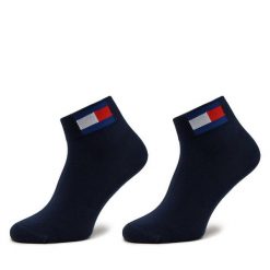 Skarpety długie Tommy Jeans. Niebieskie skarpety męskie Tommy Jeans, bez wzorów, z jeansu. Za 39.99 zł.