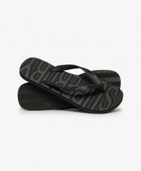 Superdry Core Logo Klapki z gumy – Black. Czarne klapki damskie Superdry, bez wzorów, z gumy, klasyczne, bez obcasa, bez zapięcia. Za 97.65 zł.